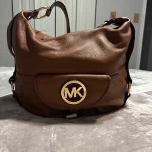 Micheal Koors Camel Leather Bag